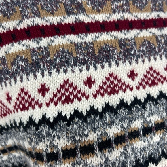 Carly Blake multi colored mock turtleneck pull over cotton sweater women’s M - Picture 10 of 15